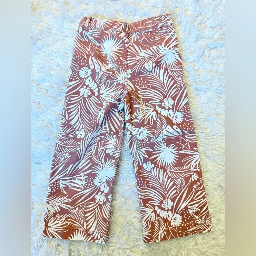 🌾 Cotton On Brown and White Casual Palazzo Pants